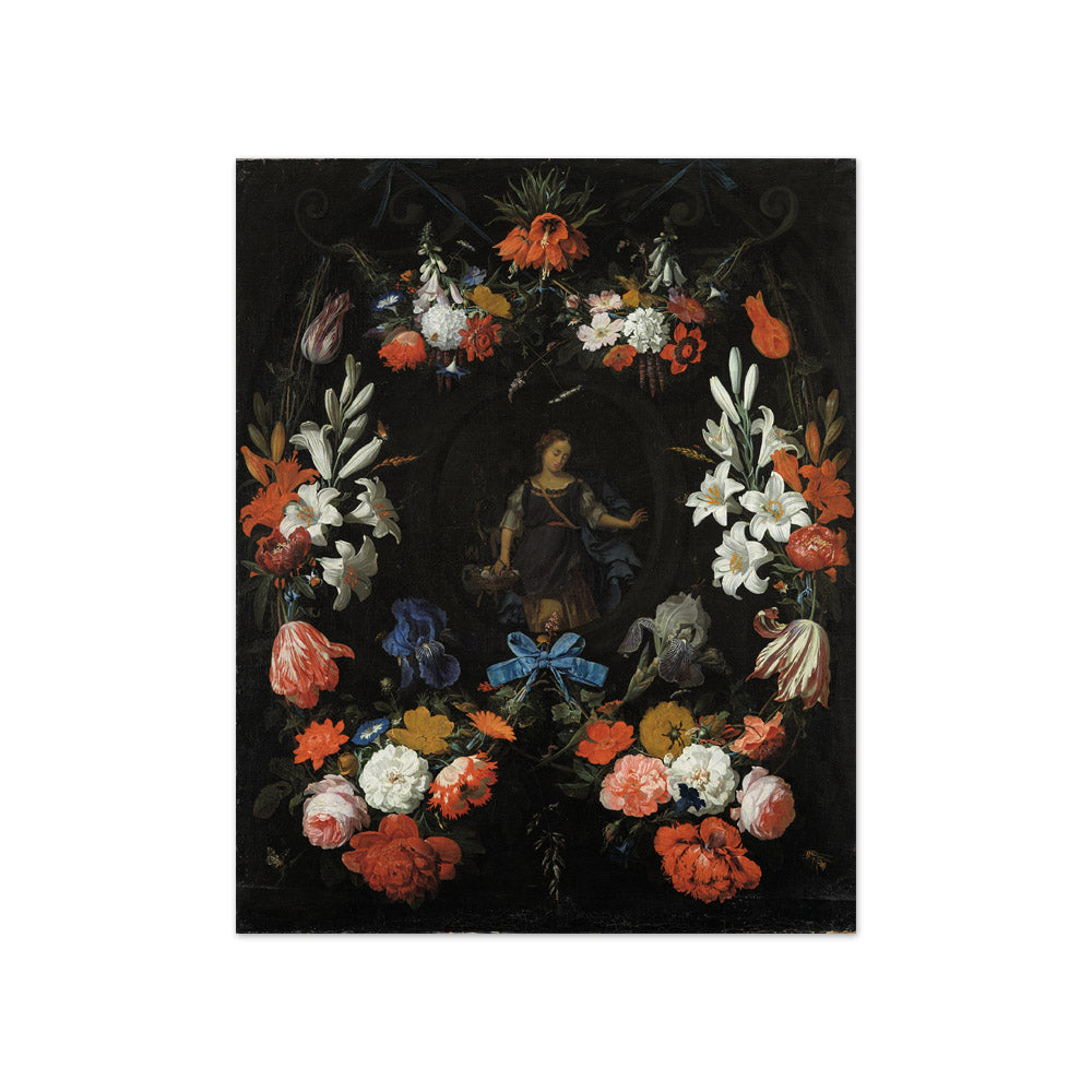 Abraham Mignon - Garland of Flowers - Compact / Full Bleed / No Frame