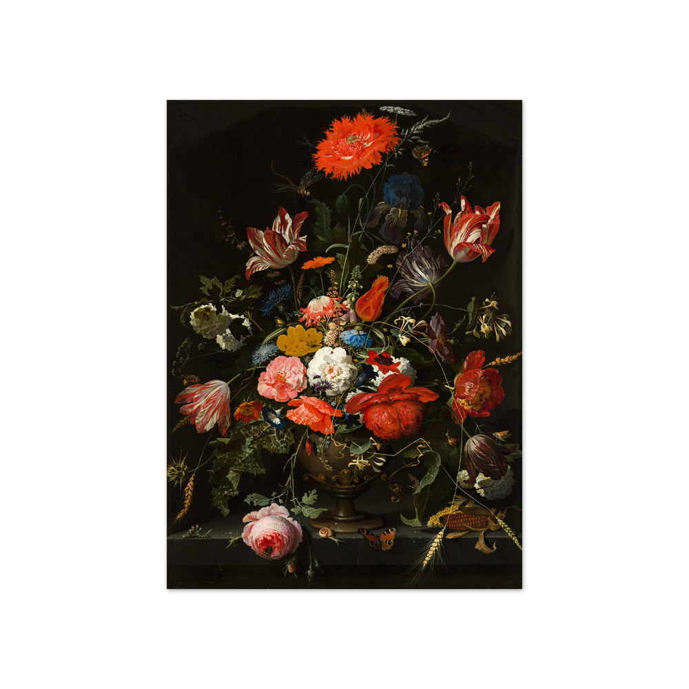 Abraham Mignon - Flowers in a Metal Vase - Compact / Full Bleed / No Frame