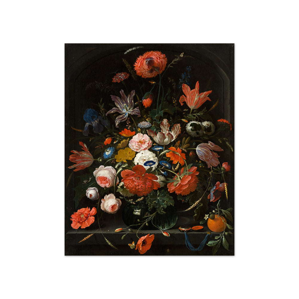 Abraham Mignon - Flowers in a Glass Vase - Compact / Full Bleed / No Frame