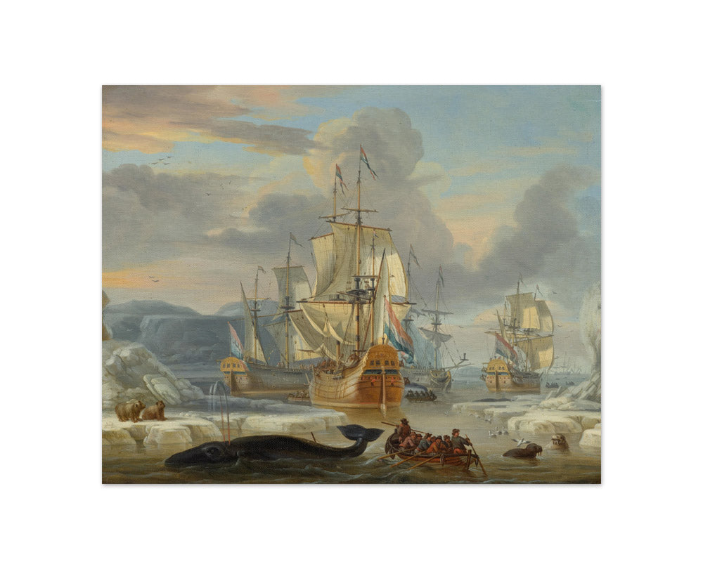 Abraham Storck - Whaling in the Arctic Ocean - Compact / Full Bleed / No Frame