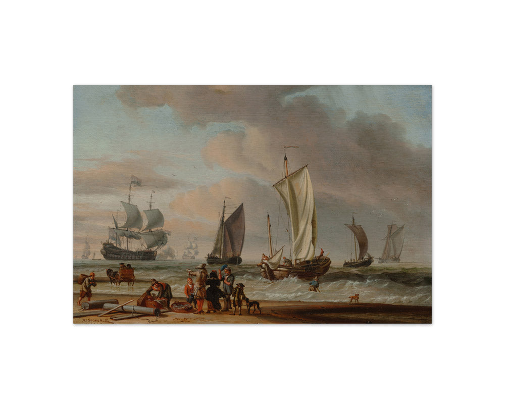 Abraham Storck - Beach View - Compact / Full Bleed / No Frame