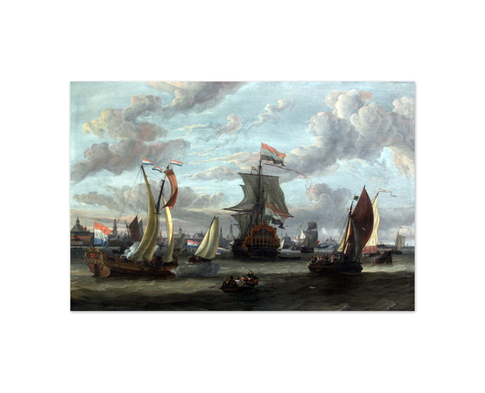 Abraham Storck - View of Amsterdam with the IJ - Compact / Full Bleed / No Frame