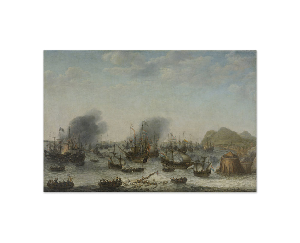Adam Willaerts - Naval battle near Gibraltar - Compact / Full Bleed / No Frame