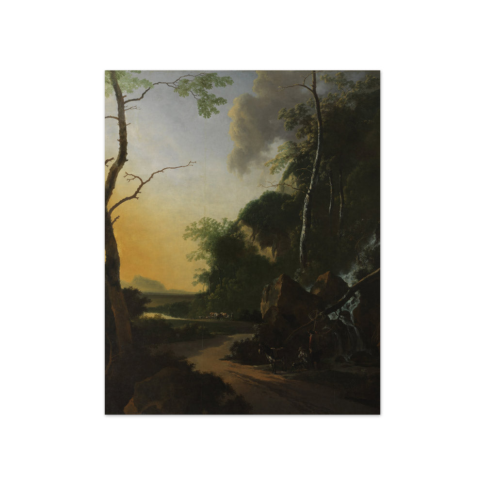 Adam Pijnacker - Italianate Landscape with Crab Fishers - Compact / Full Bleed / No Frame
