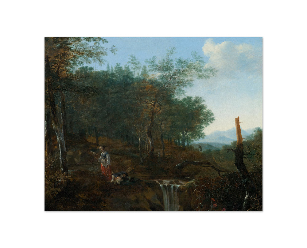 Adam Pijnacker - Landscape with Waterfall - Compact / Full Bleed / No Frame