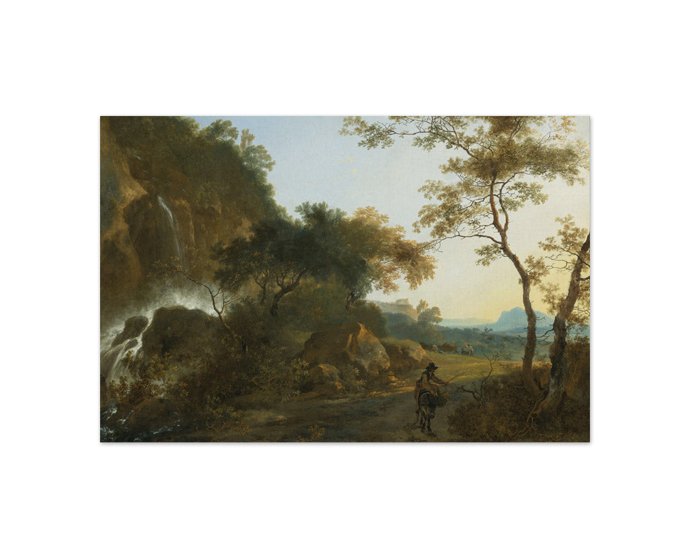 Adam Pynacker - Landscape with Waterfall - Compact / Full Bleed / No Frame