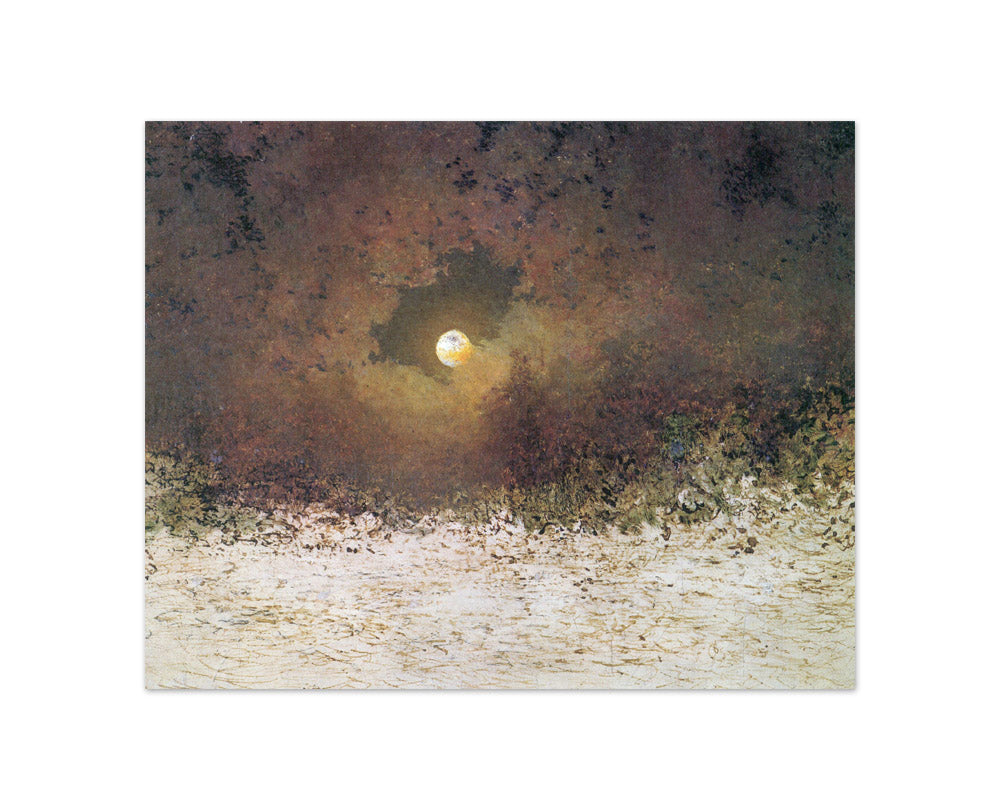 Adalbert Stifter - Moonlit Landscape with Cloudy Sky - Compact / Full Bleed / No Frame