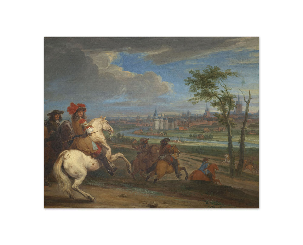 Adam Frans van der Meulen - The Siege of Courtrai - Compact / Full Bleed / No Frame