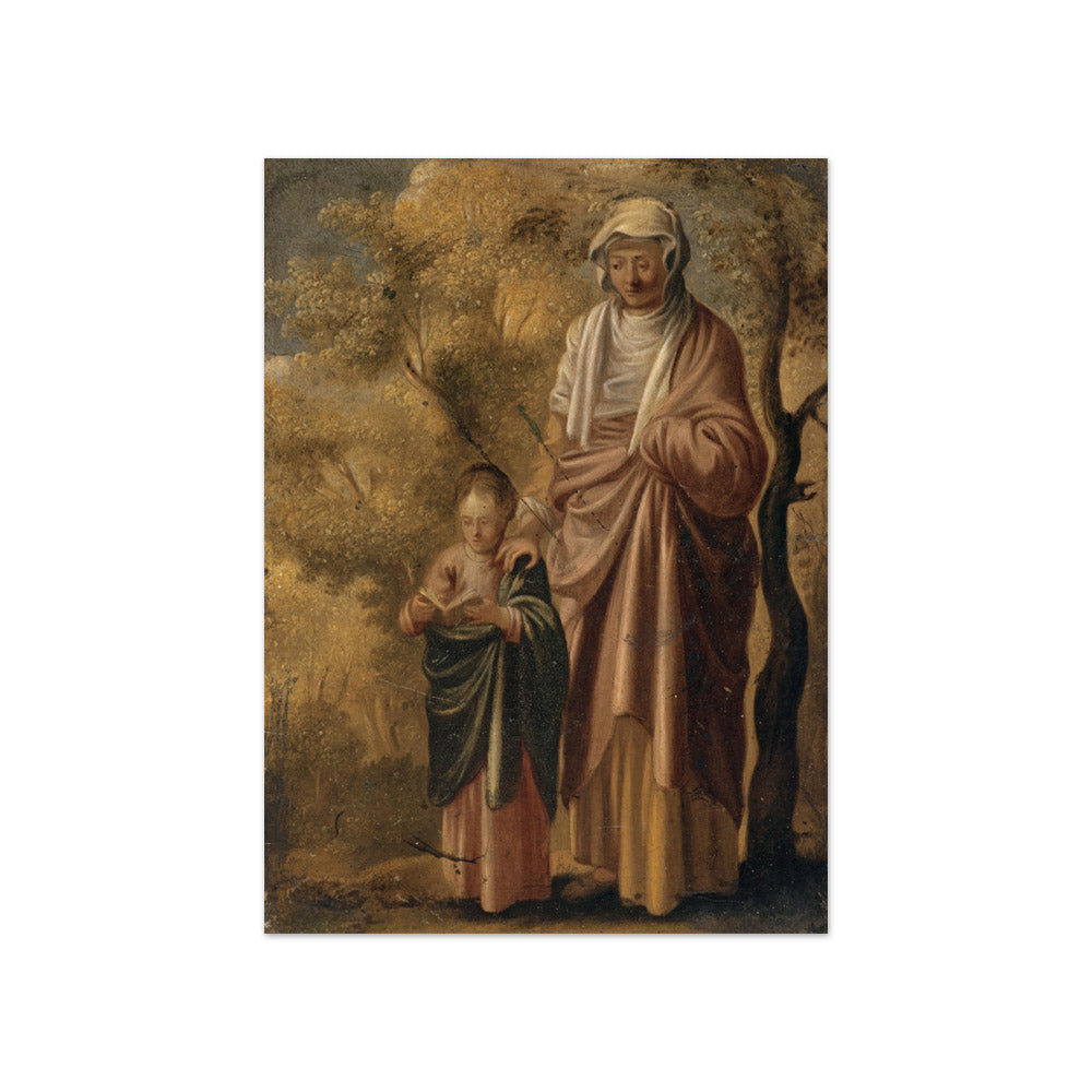 Adam Elsheimer - The Young Virgin Mary with Saint Anne - Compact / Full Bleed / No Frame