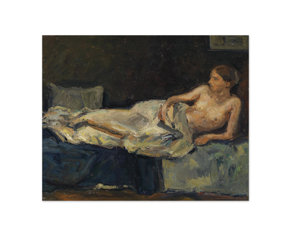 Adolf Hölzel - Reclining Half Nude - Compact / Full Bleed / No Frame