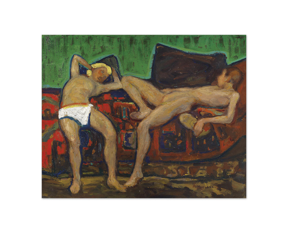 Adolf Hölzel - Two Resting Figures - Compact / Full Bleed / No Frame