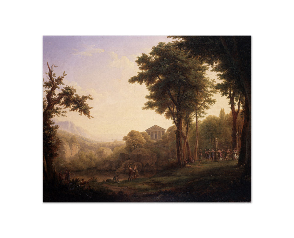 Adolf Karel Maximiliaan Engel - Arcadian Landscape with the Feast of Flora - Compact / Full Bleed / No Frame