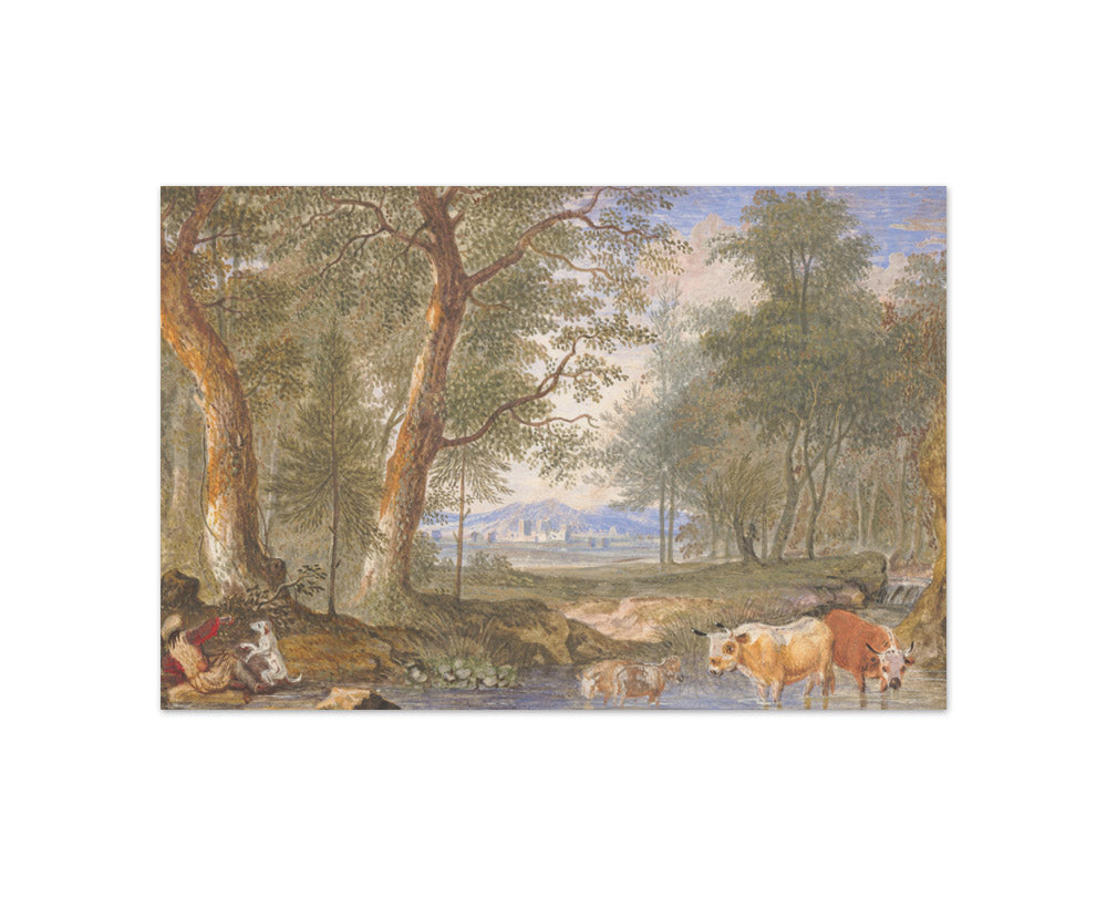Felix Meyer - Landscape with Cows in a Brook - Compact / Full Bleed / No Frame