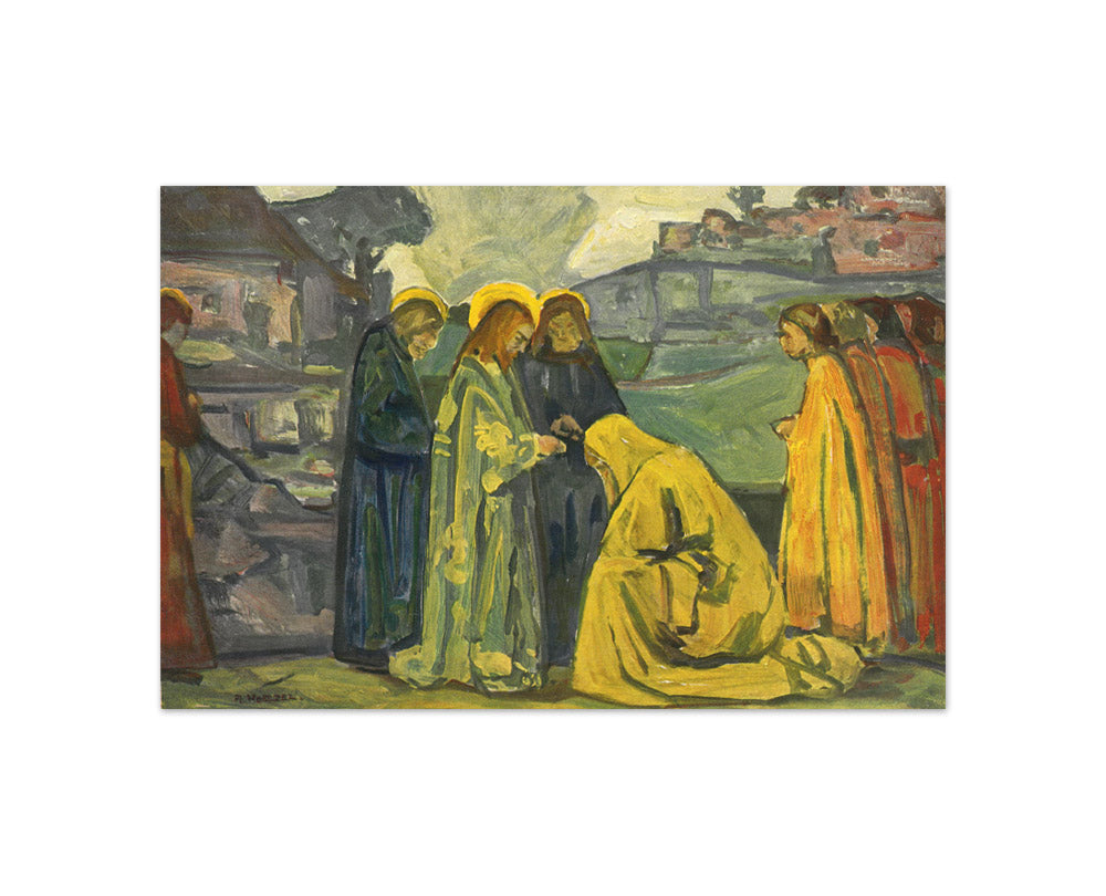 Adolf Hölzel - Christ and the Canaanite Woman - Compact / Full Bleed / No Frame