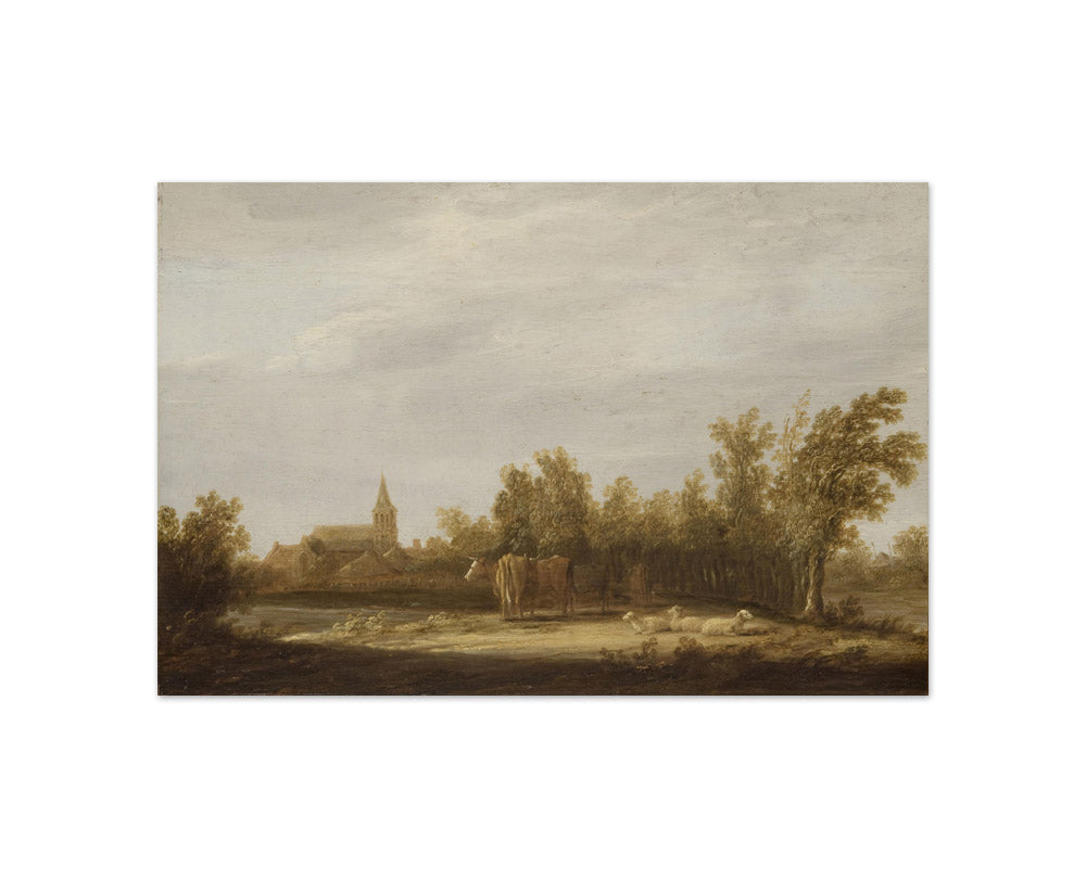 Aelbert Cuyp - Landscape with Cows and Sheep - Compact / Full Bleed / No Frame