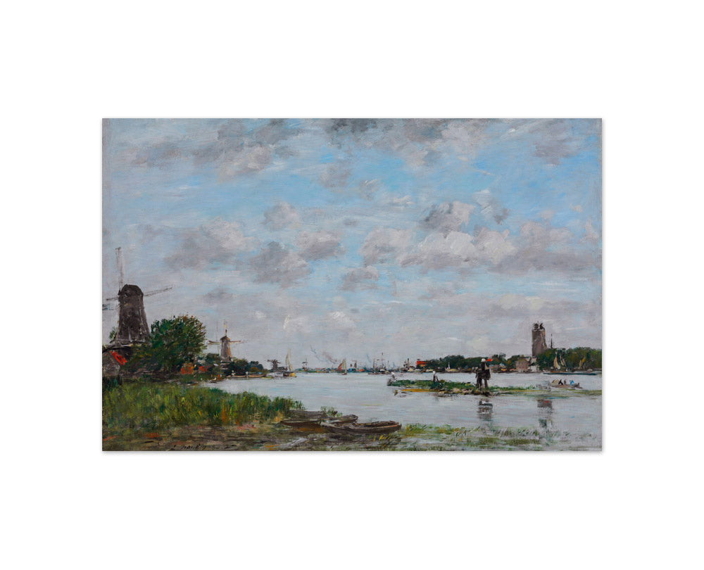 Eugène Boudin - The Meuse at Dordrecht - Compact / Full Bleed / No Frame