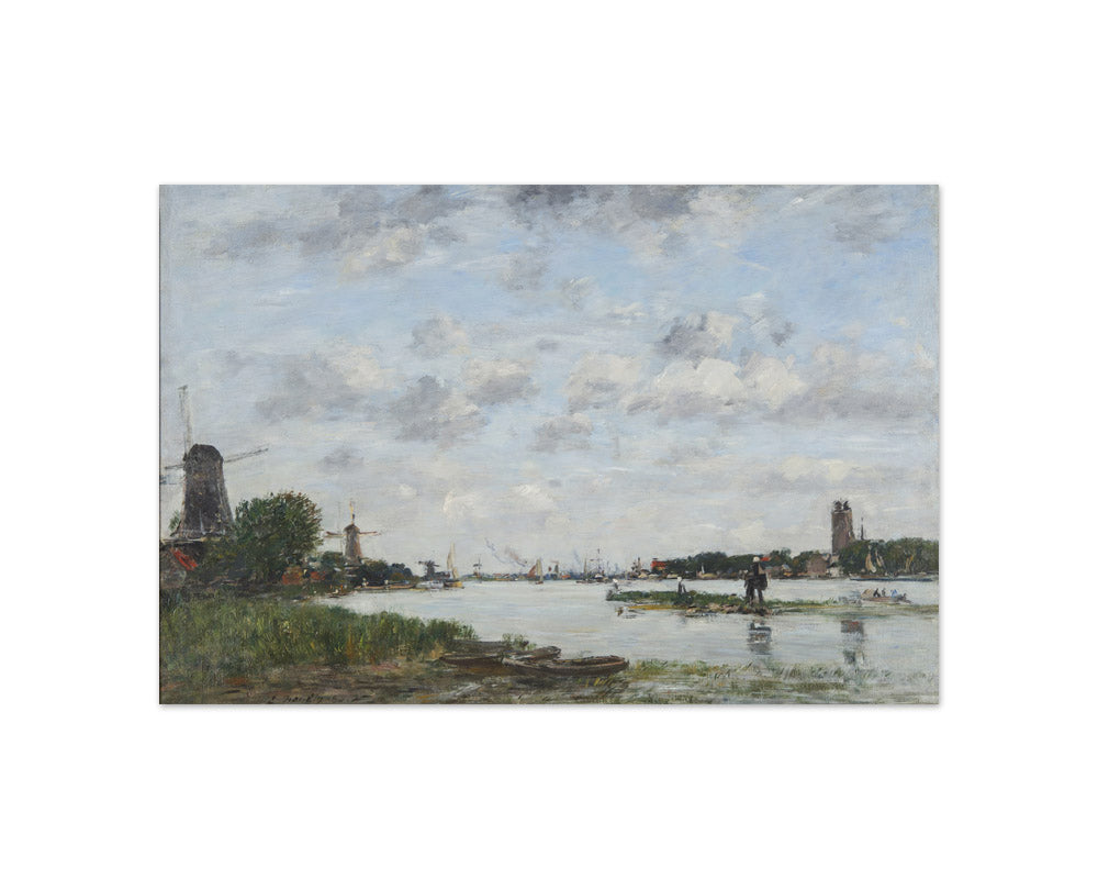 Eugène Boudin - The Maas at Dordrecht - Compact / Full Bleed / No Frame