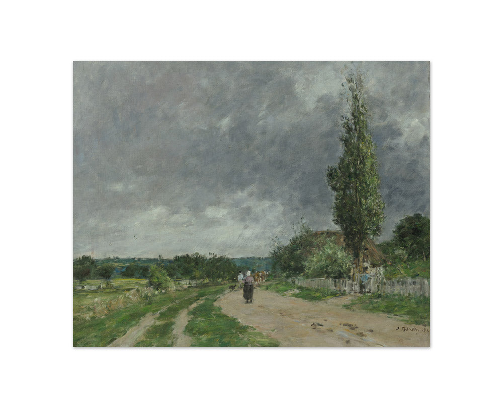 Eugène Boudin - The Road to Deauville - Compact / Full Bleed / No Frame