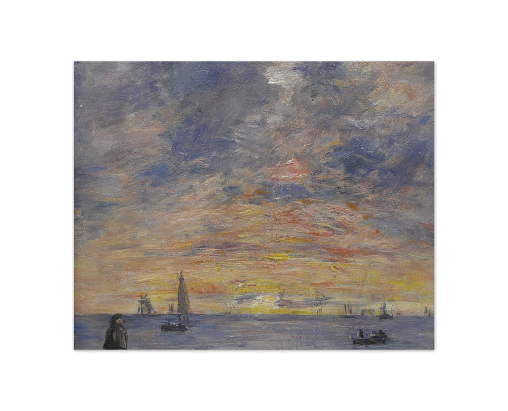 Eugène Boudin - Marine at Sunset - Compact / Full Bleed / No Frame