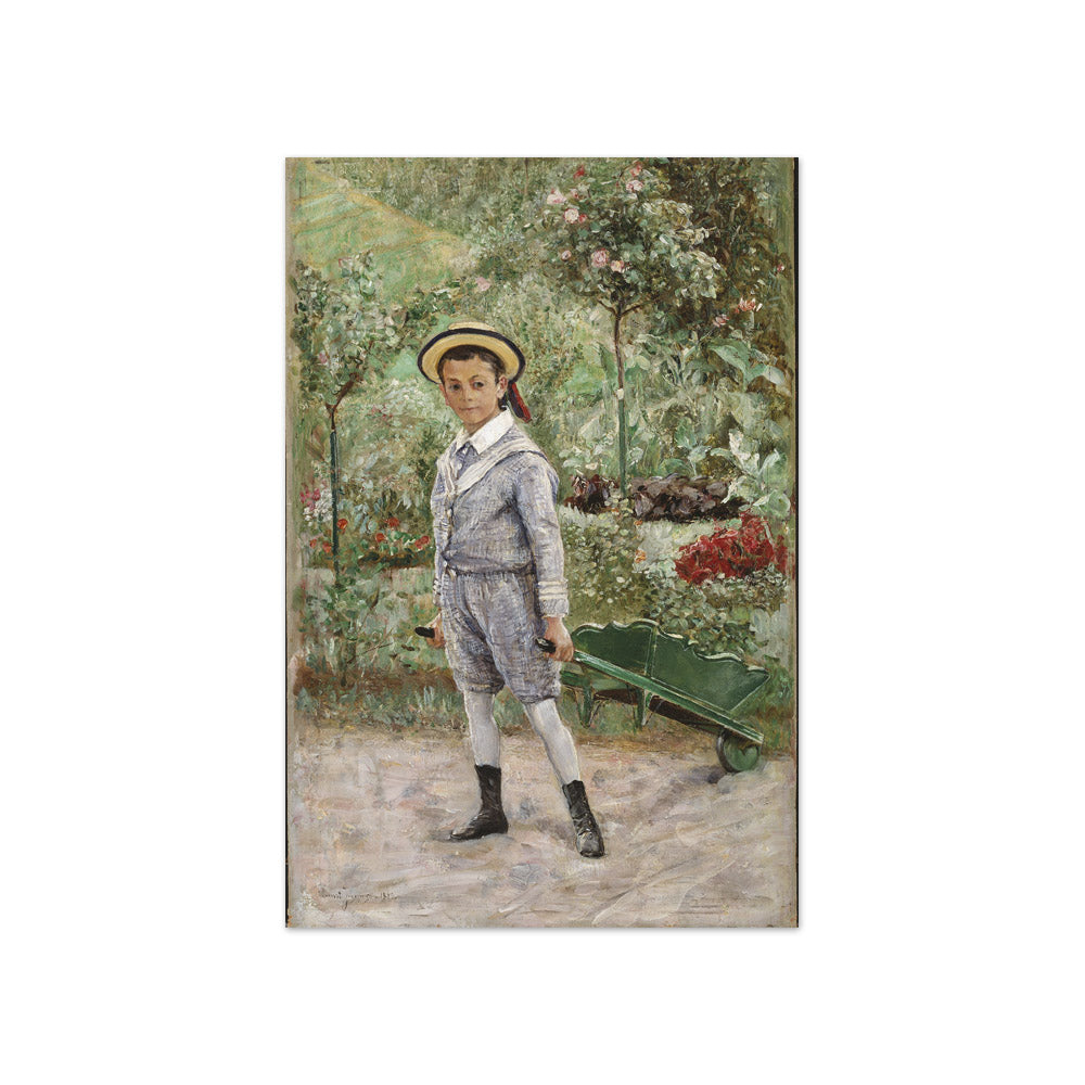 Ernst Josephson - Boy with a Wheelbarrow - Compact / Full Bleed / No Frame