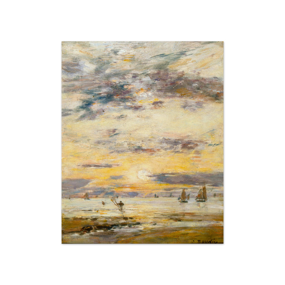 Eugène Boudin - Marine - Sunset - Compact / Full Bleed / No Frame