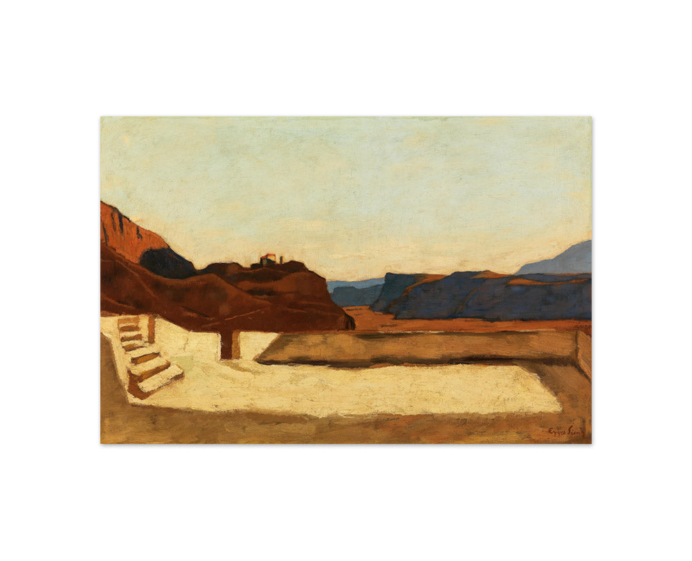 Albin Egger-Lienz - Calvary Mountain near Bolzano - Compact / Full Bleed / No Frame