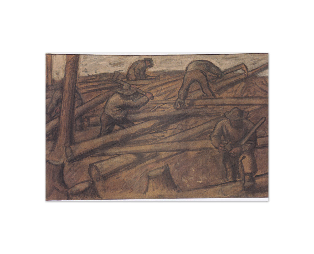 Albin Egger-Lienz - The Lumbermen - Compact / Full Bleed / No Frame