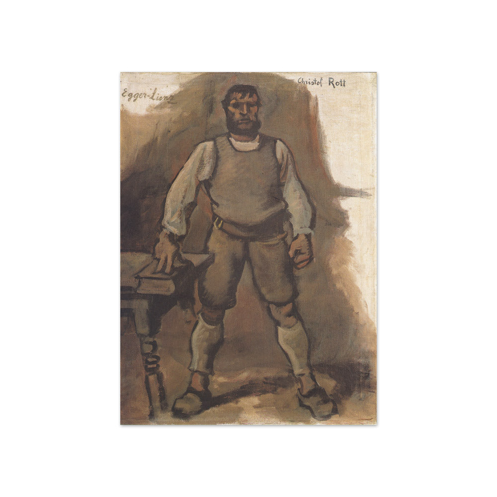 Albin Egger-Lienz - Christoph Rott, a Farmer - Compact / Full Bleed / No Frame