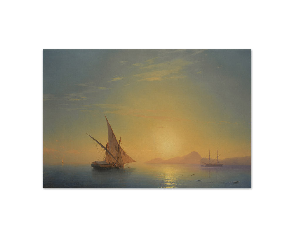 Ivan Aivazovsky - The Island of Ischia at Sunset - Compact / Full Bleed / No Frame