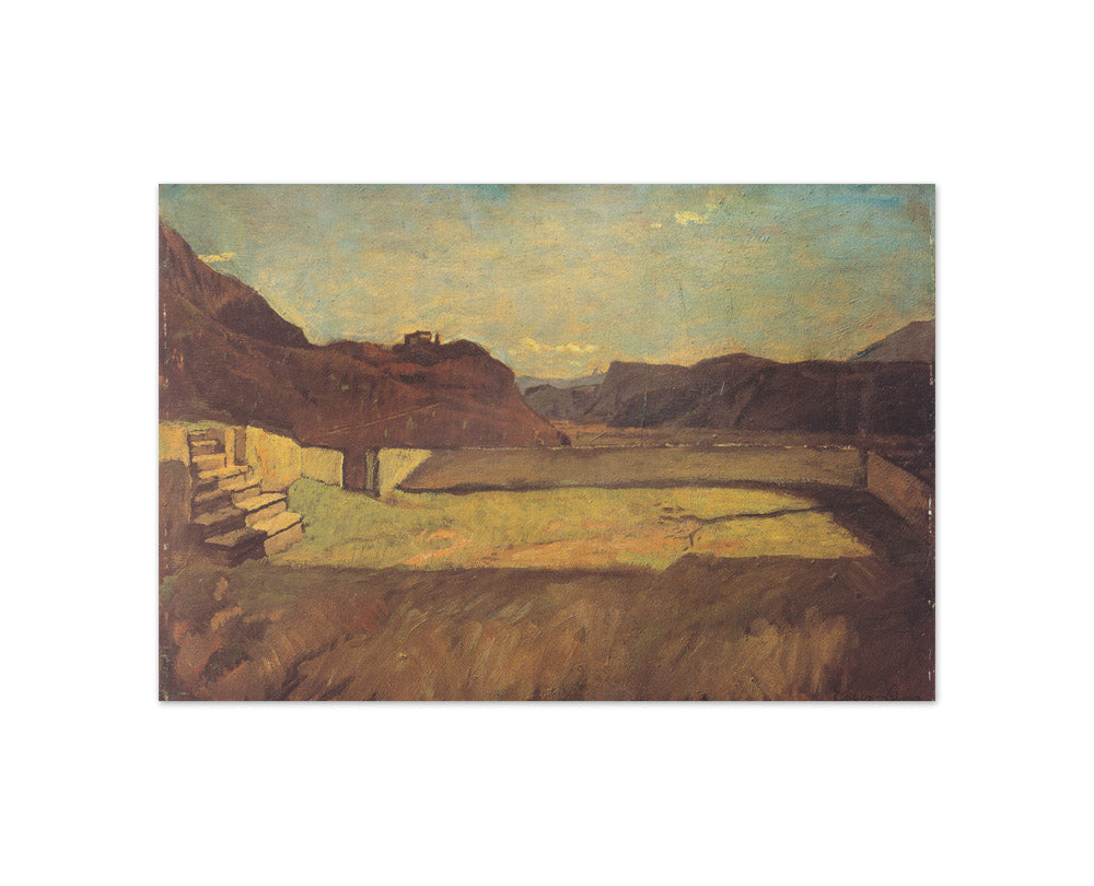 Alfredo Egger-Lienz - At Calvary Mountain near Bolzano - Compact / Full Bleed / No Frame