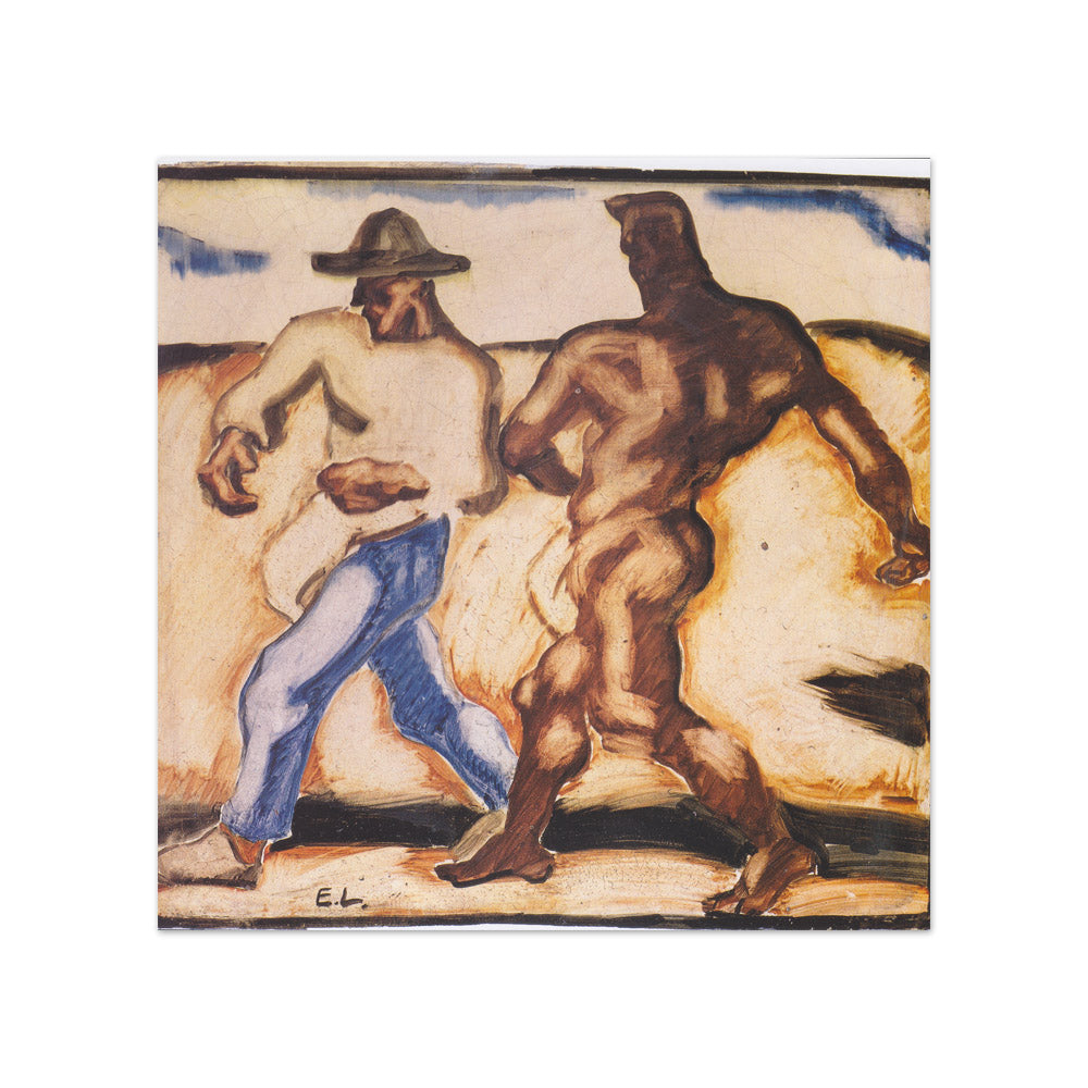 Albin Egger-Lienz - The Farmer and the Devil - Compact / Full Bleed / No Frame