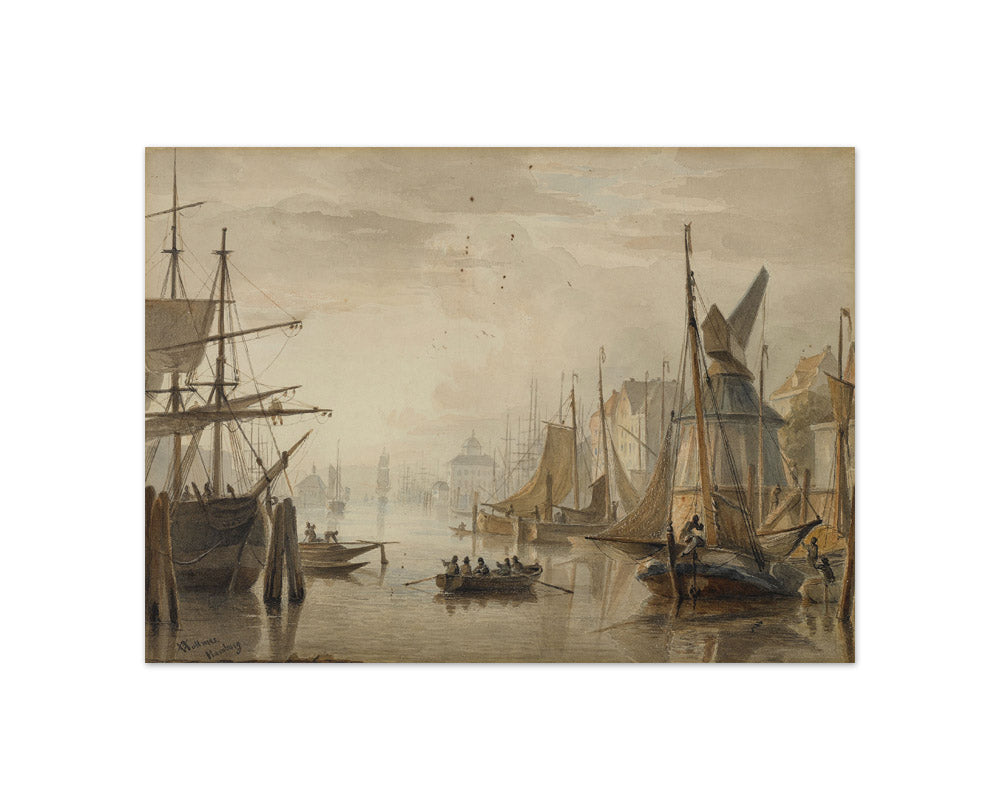 Adolph Friedrich Vollmer - Hamburg Harbour - Compact / Full Bleed / No Frame