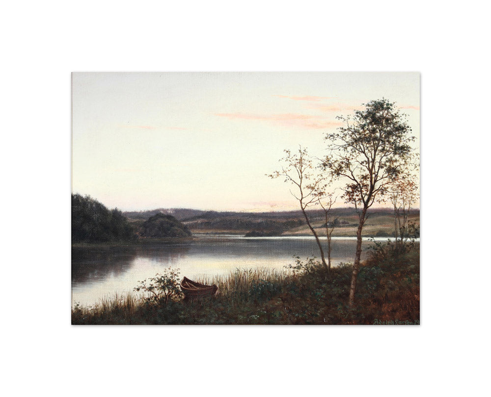 Adolph Larsen - An Evening in August from Silkeborg - Compact / Full Bleed / No Frame