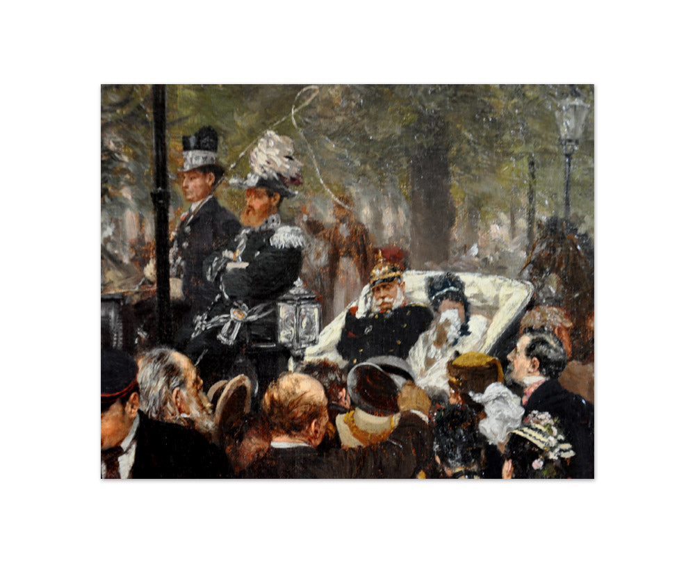 Adolph Menzel - Departure of King Wilhelm I - Compact / Full Bleed / No Frame