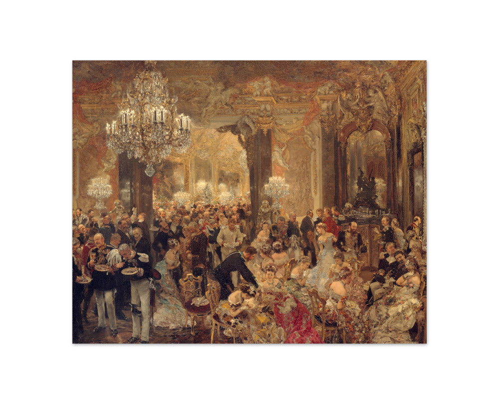 Adolph Menzel - The Ball Supper - Compact / Full Bleed / No Frame