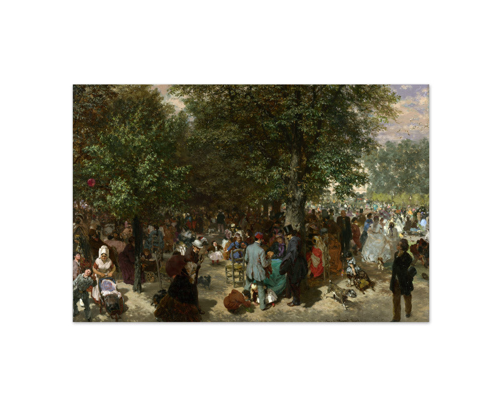Adolph Menzel - Afternoon in the Tuileries Garden - Compact / Full Bleed / No Frame