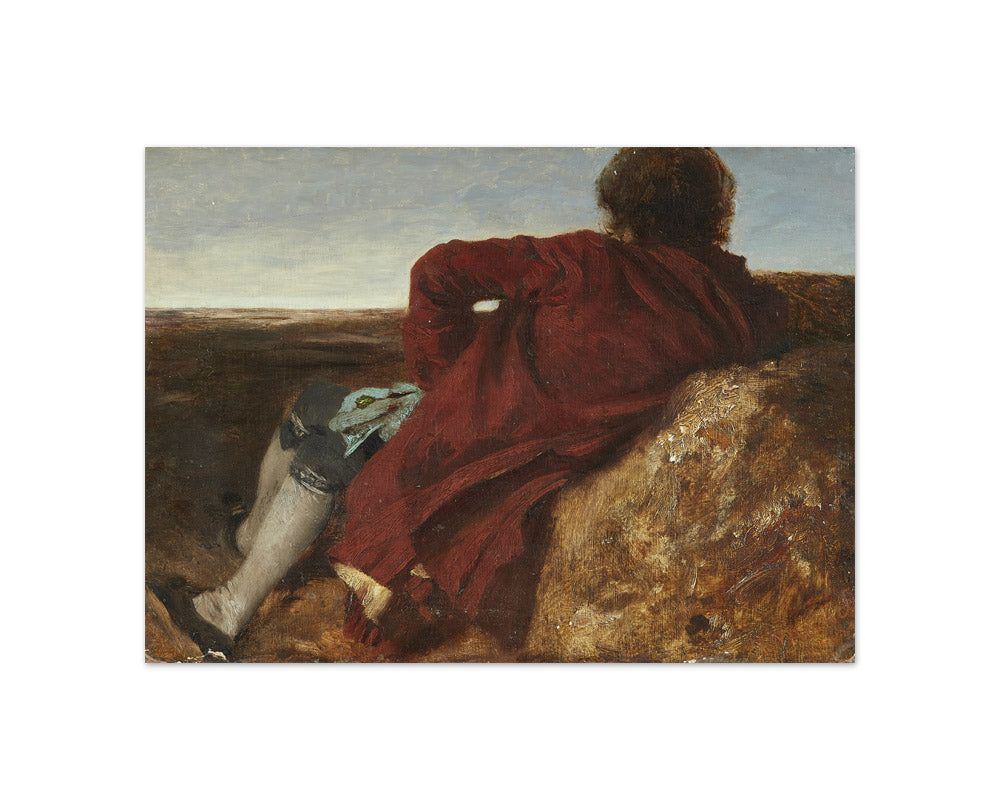 Adolph Menzel - Resting Man - Compact / Full Bleed / No Frame