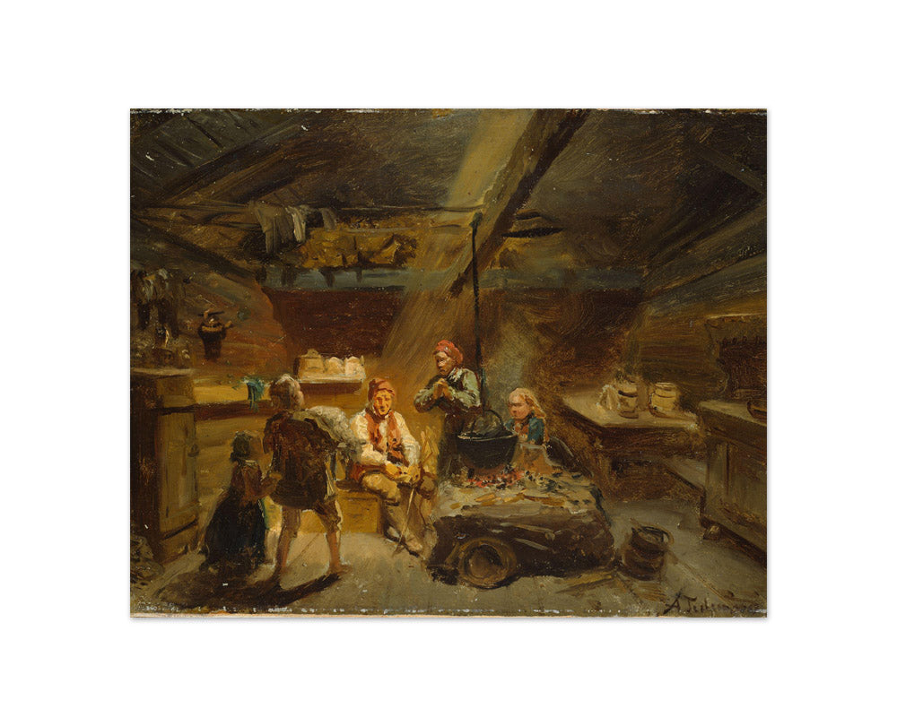 Adolph Tidemand - A Boy Bringing Home a Sick Lamb - Compact / Full Bleed / No Frame