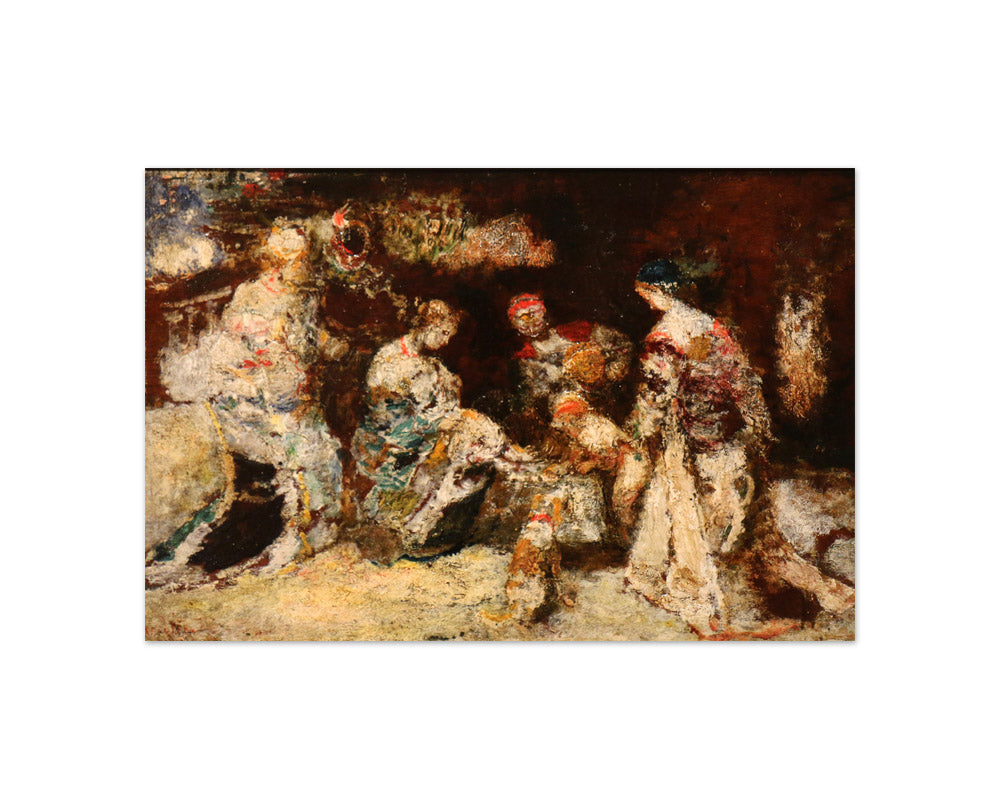 Adolphe Joseph Thomas Monticelli - Park Scene - Compact / Full Bleed / No Frame
