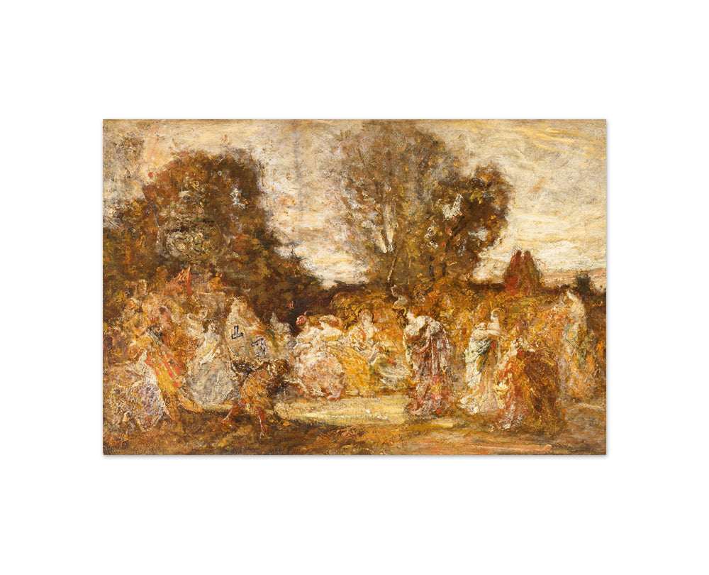 Adolphe Joseph Thomas Monticelli - Ladies in a Garden - Compact / Full Bleed / No Frame