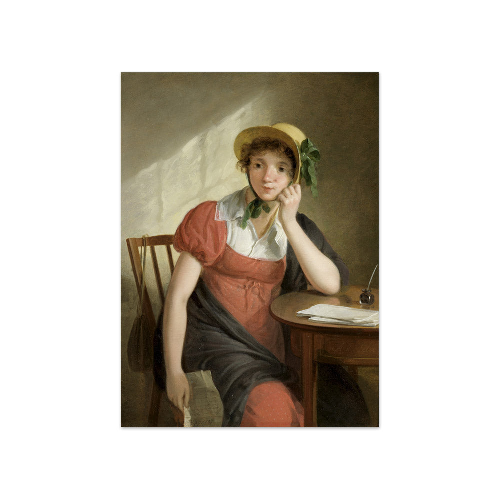 Adriaan de Lelie - Girl with Letter - Compact / Full Bleed / No Frame