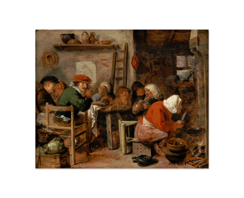 Adriaen Brouwer - Woman Making Pancakes - Compact / Full Bleed / No Frame