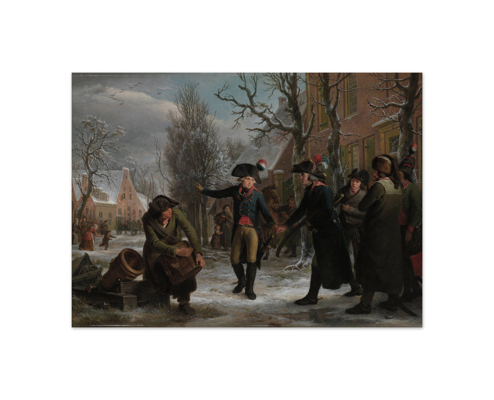 Adriaan de Lelie - General Daendels Taking Leave of Lieutenant-Colonel Krayenhoff - Compact / Full Bleed / No Frame