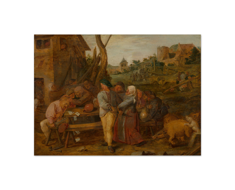 Adriaen Brouwer - Fighting Peasants - Compact / Full Bleed / No Frame