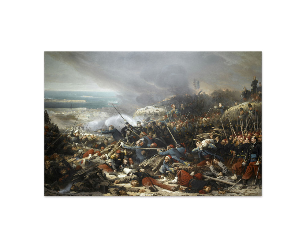 Adolphe Yvon - Combat in the Malakoff Ravine, September 8, 1855 - Compact / Full Bleed / No Frame