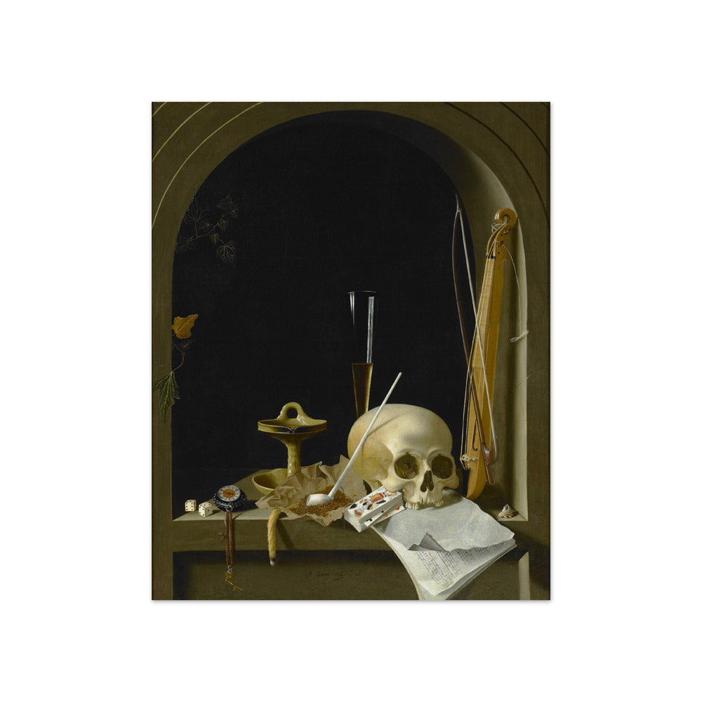 Adriaen Coorte - Vanitas Still Life in a Niche - Compact / Full Bleed / No Frame