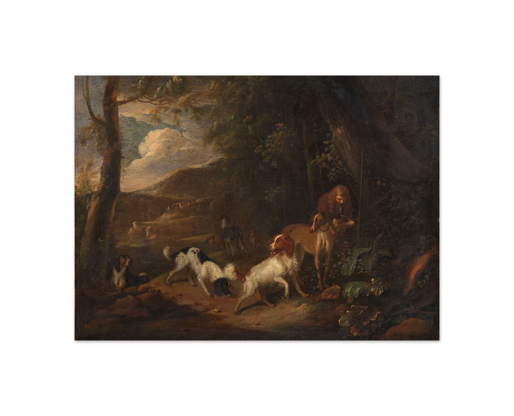 Aelbert Cuyp - Huntsman with Dogs by the Forest Edge - Compact / Full Bleed / No Frame