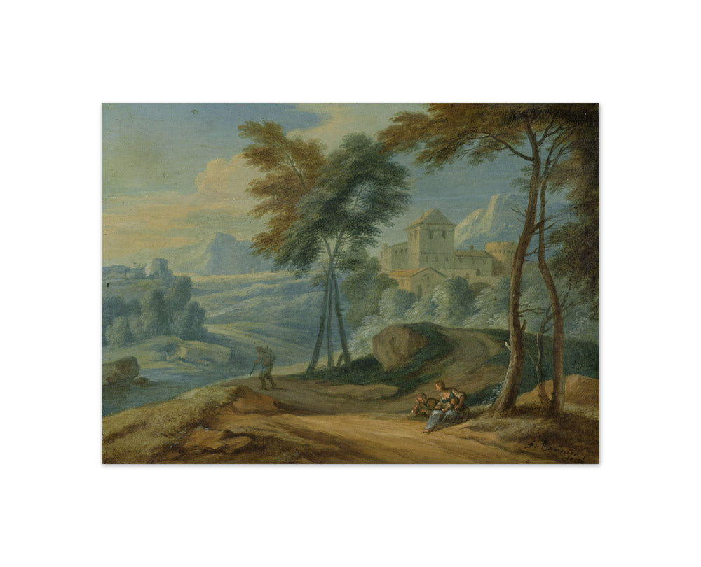Adriaen Frans Boudewijns - Mountainous Landscape - Compact / Full Bleed / No Frame