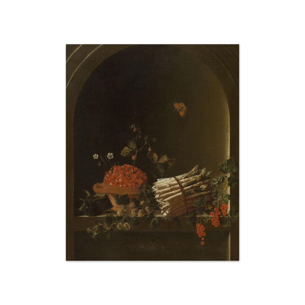 Adriaen Coorte - Still Life with Fruits and Asparagus - Compact / Full Bleed / No Frame