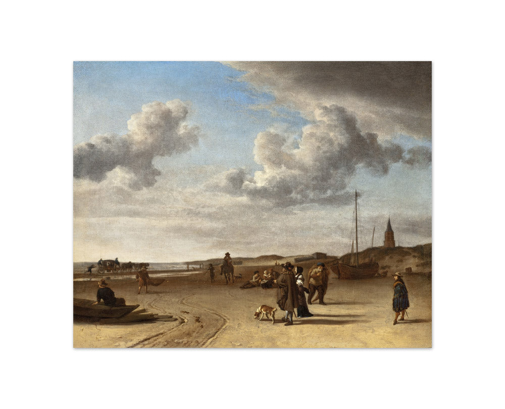 Adriaen van de Velde - The Beach Near Scheveningen - Compact / Full Bleed / No Frame